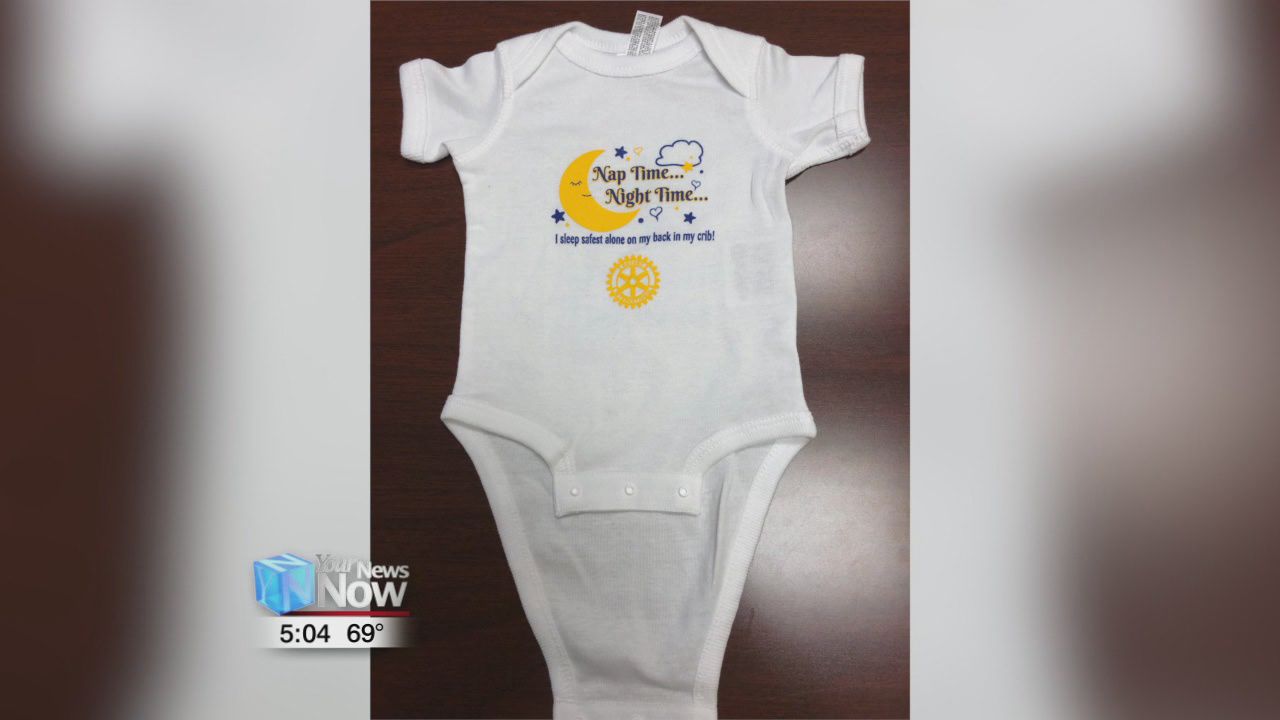 St. Marys Rotary donates onesies to hospital for new parents